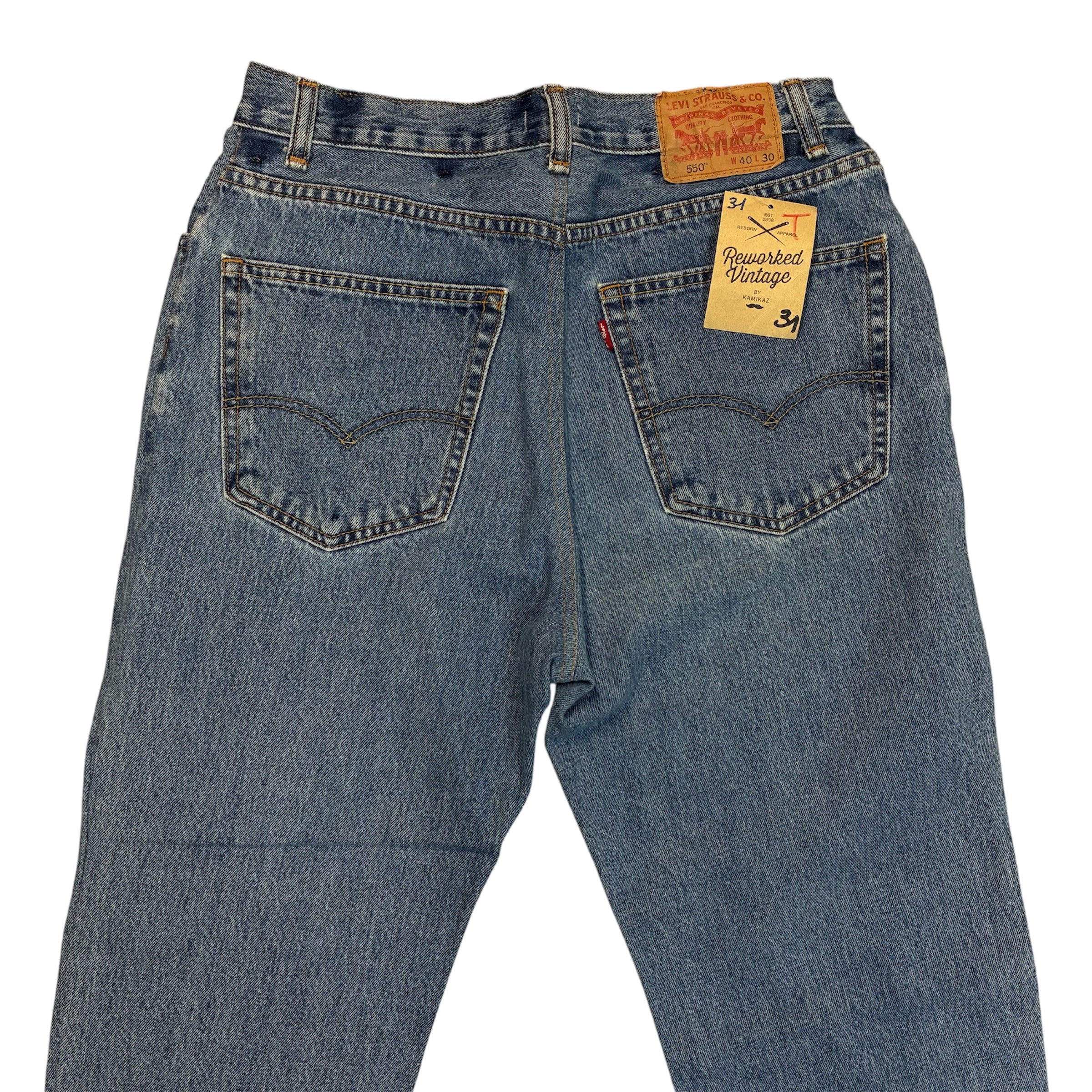 Vintage Reworked Levi‘s Tapered Jeans – Blue Wash