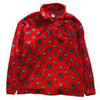 Floral Fleece Quarter Zip Pullover