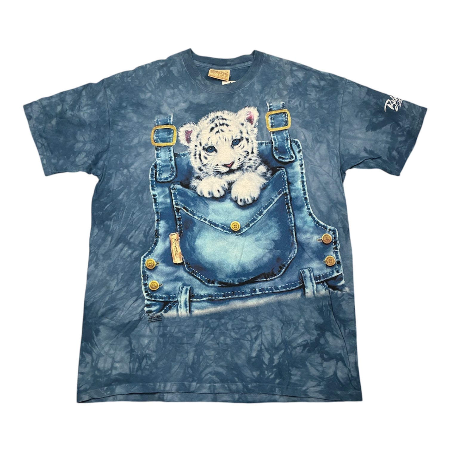 Blue Tie Dye Tiger T-Shirt