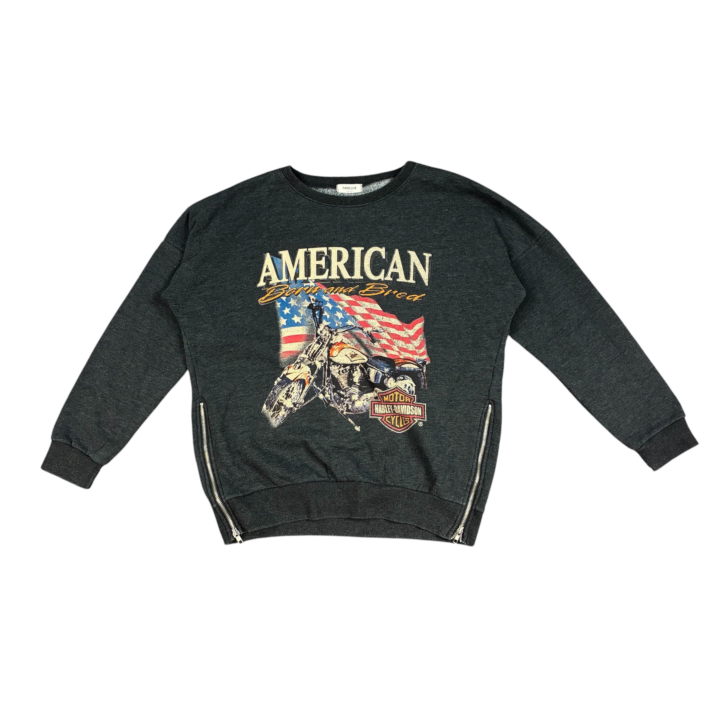 Harley-Davidson Sweatshirt with decorative Zippers