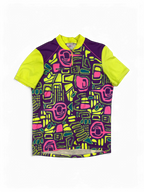 Kupline Vibrant Cycling Jersey with Abstract Pattern