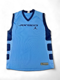 Modern Jordan Basketball Jersey - Blue and Navy Sleeveless Tank