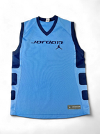 Modern Jordan Basketball Jersey - Blue and Navy Sleeveless Tank