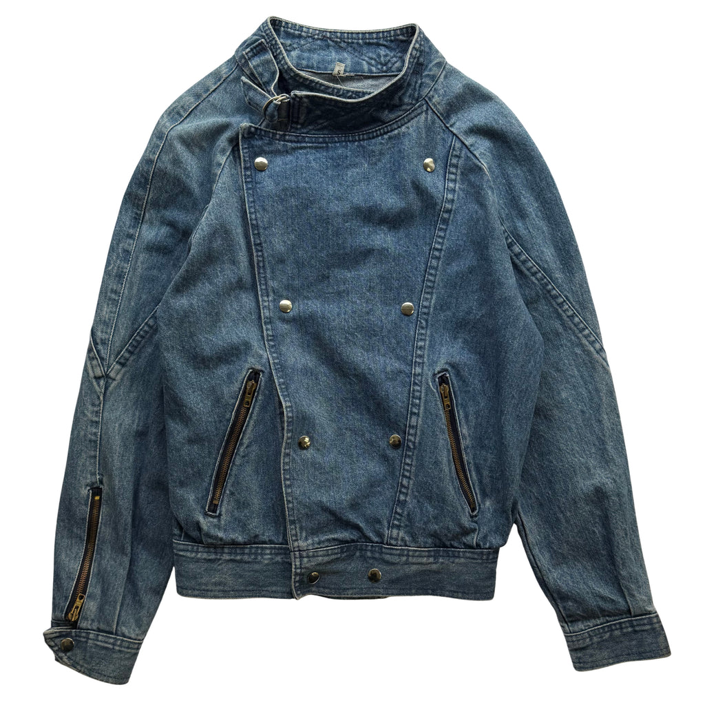 Vintage Asymmetric Denim Jacket
