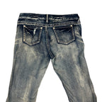 Rainbow Bootcut Distressed Denim