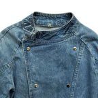 Vintage Asymmetric Denim Jacket