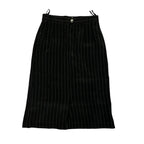 Long Black with White stripes Skirt