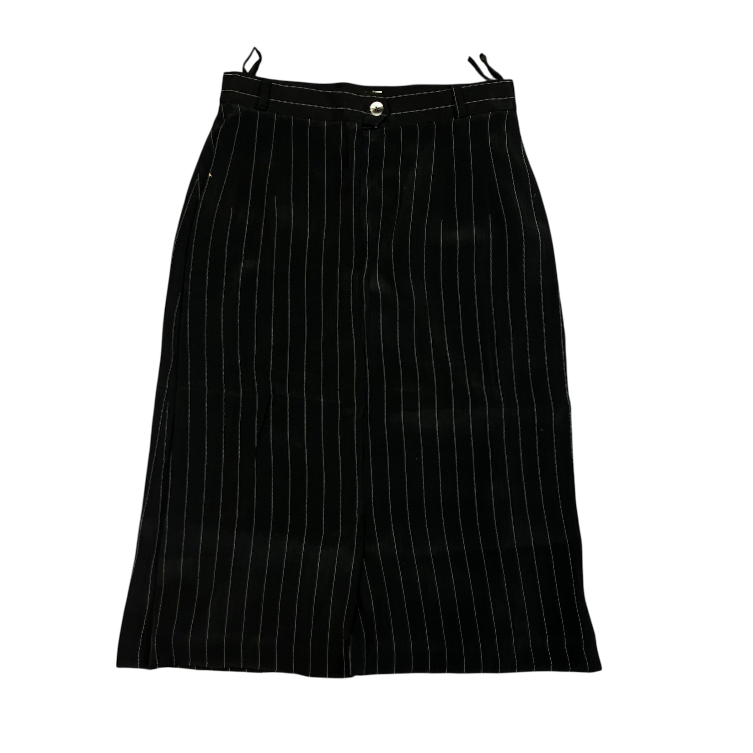 Long Black with White stripes Skirt