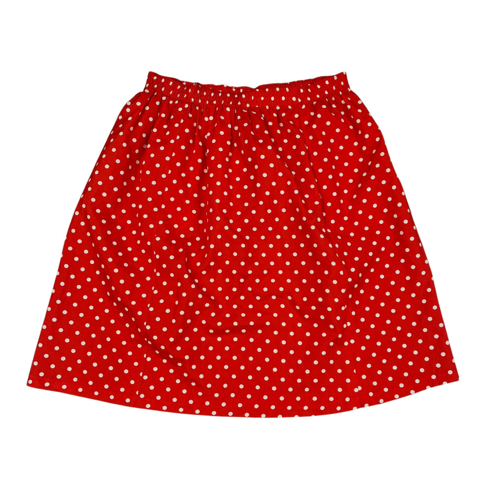 Short Red with White dots Skirt