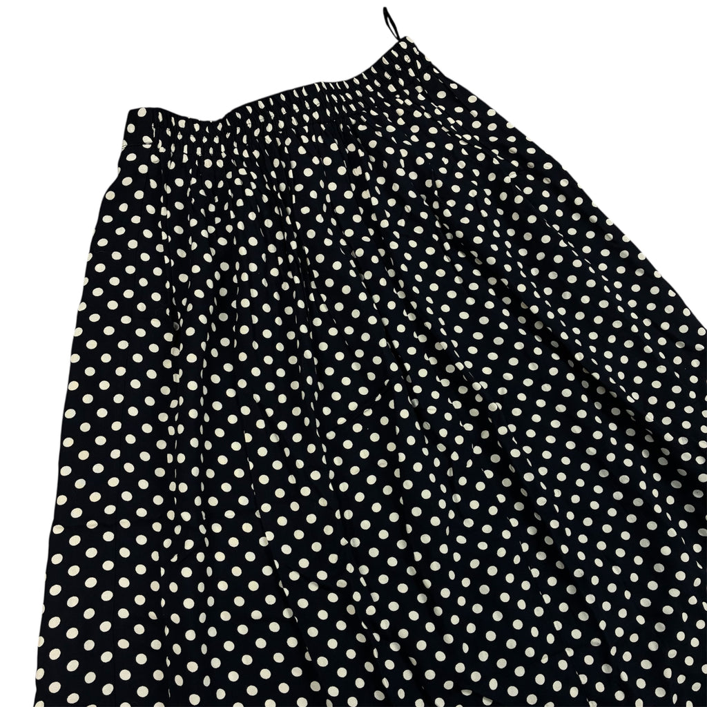 Long Dark Blue with White Dots Skirt