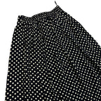 Long Dark Blue with White Dots Skirt