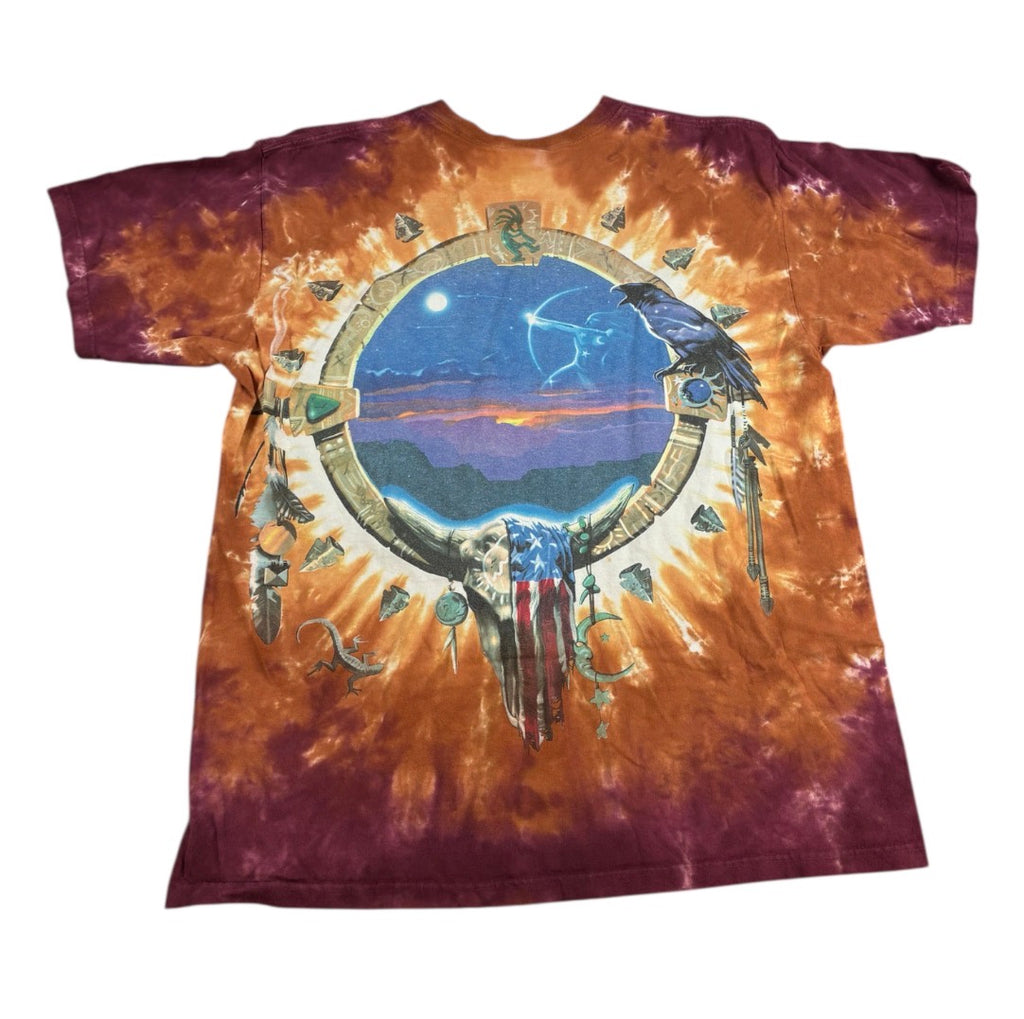 Liquid Blue Tribal Acid Tie-Dye T-shirt