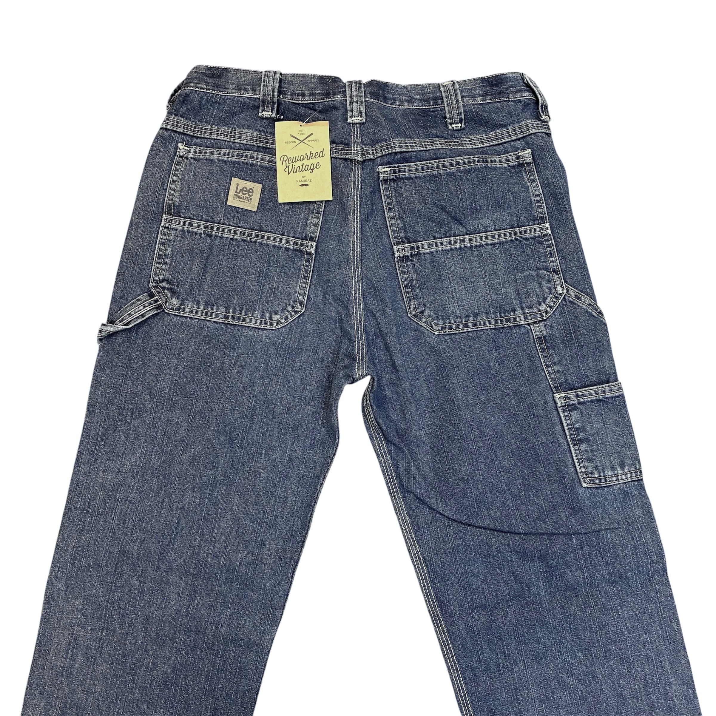 Vintage Reworked Lee Carpenter Jeans – Medium Blue Wash