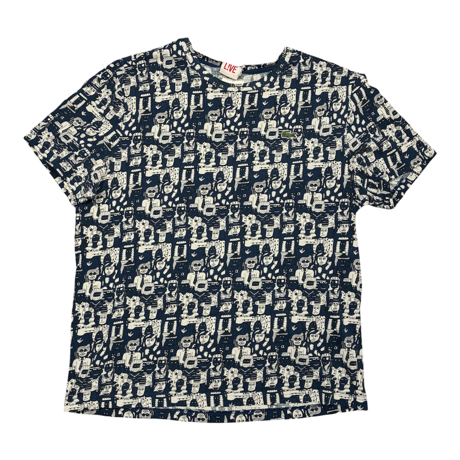 Lacoste Blue Pattern T-Shirt