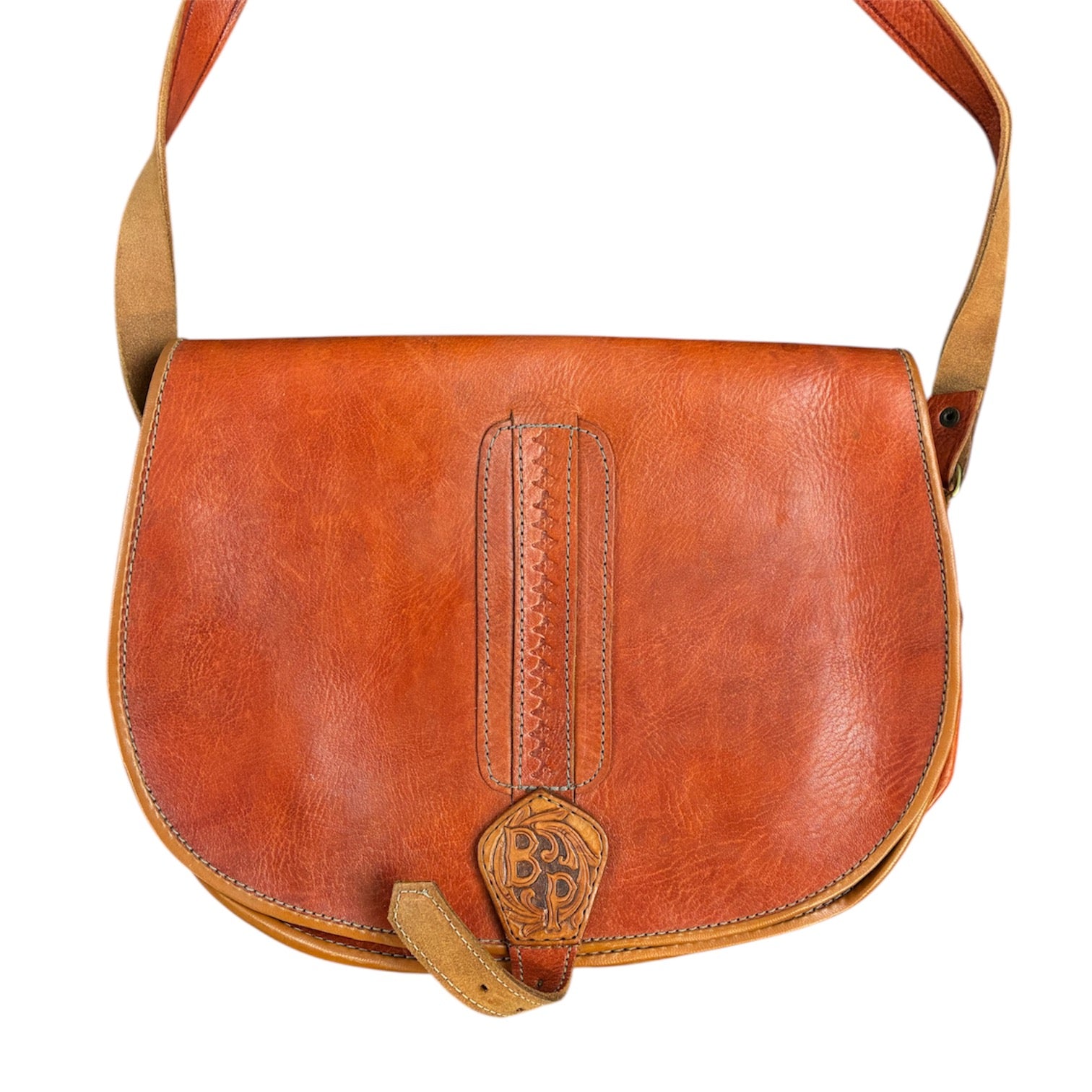 Vintage Western Leather Shoulder Bag