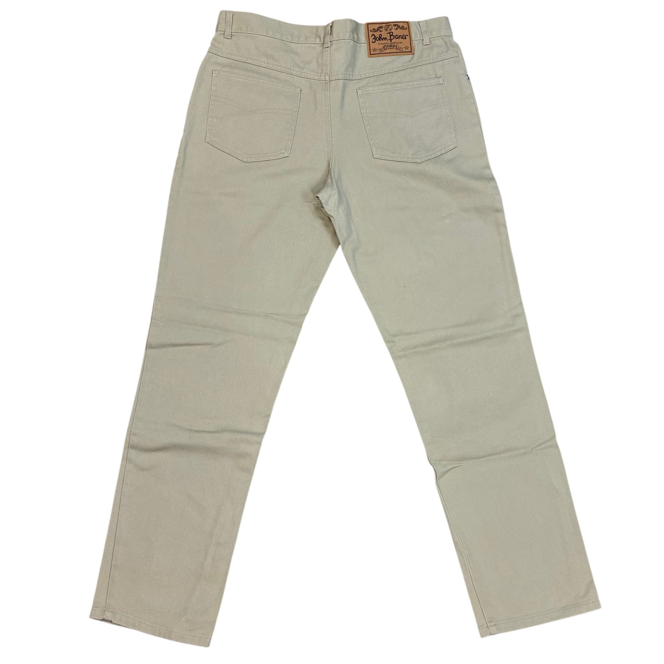 John Baner Straight Leg Jeans  – Beige