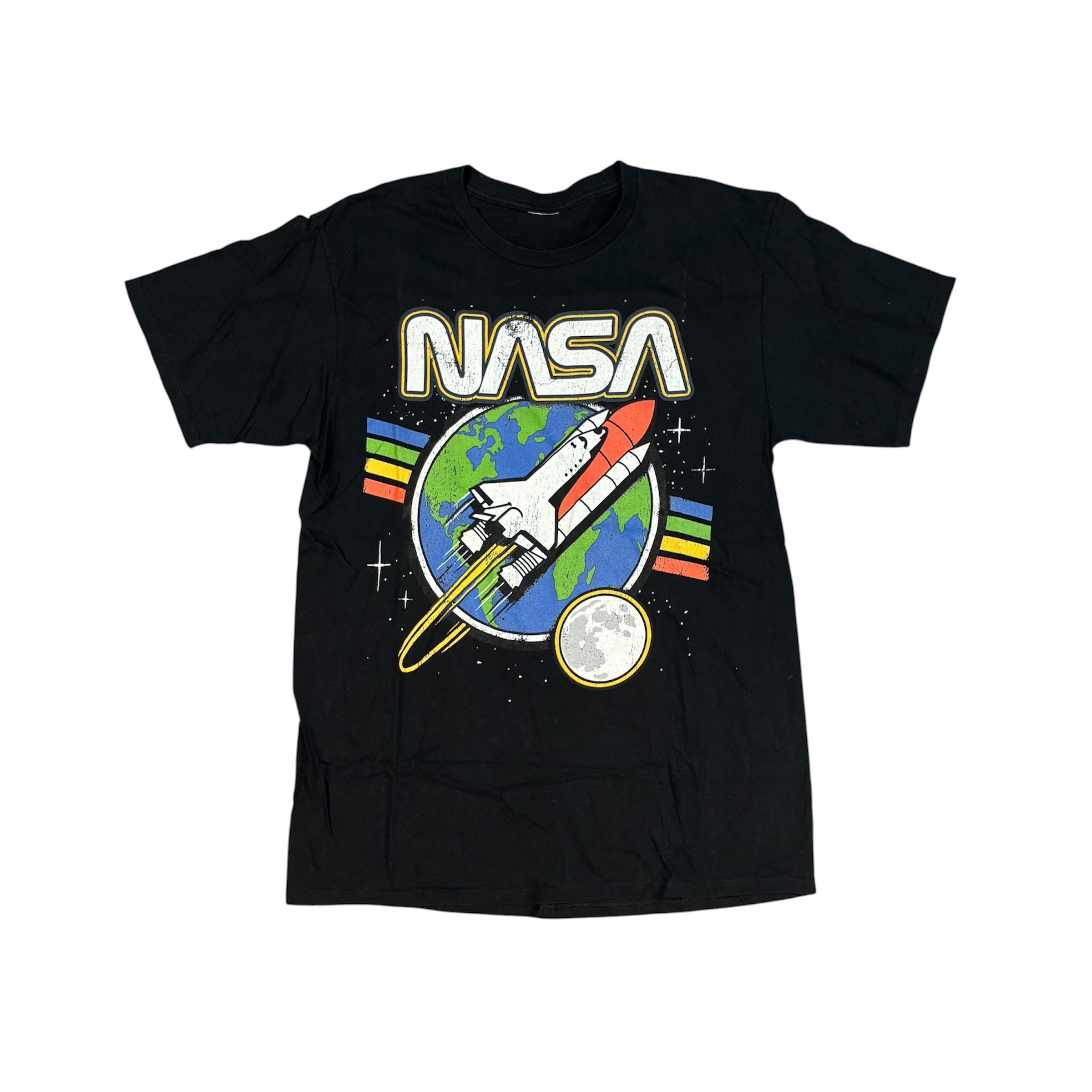 Black T-Shirt with Nasa Print