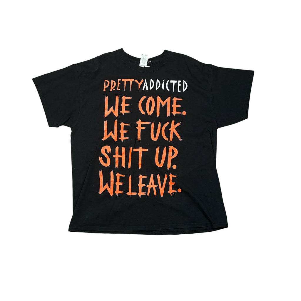 Basic Black T-Shirt with Writing