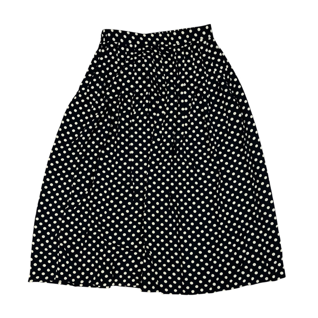 Long Dark Blue with White Dots Skirt