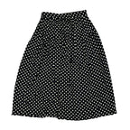 Long Dark Blue with White Dots Skirt