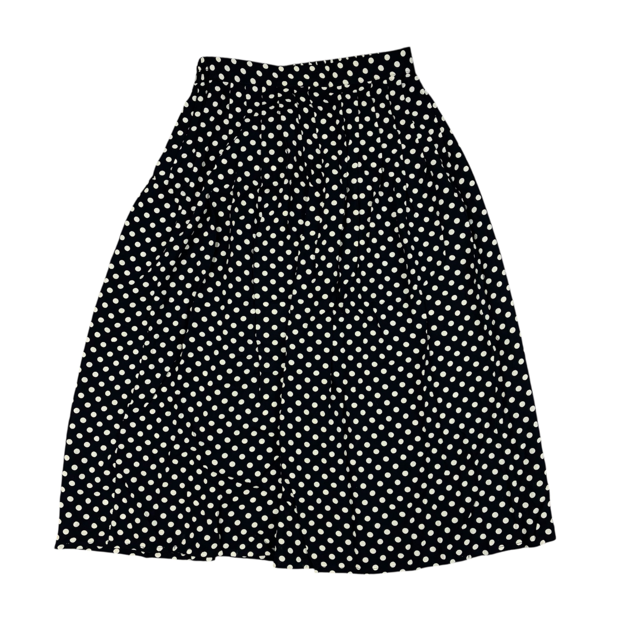 Long Dark Blue with White Dots Skirt