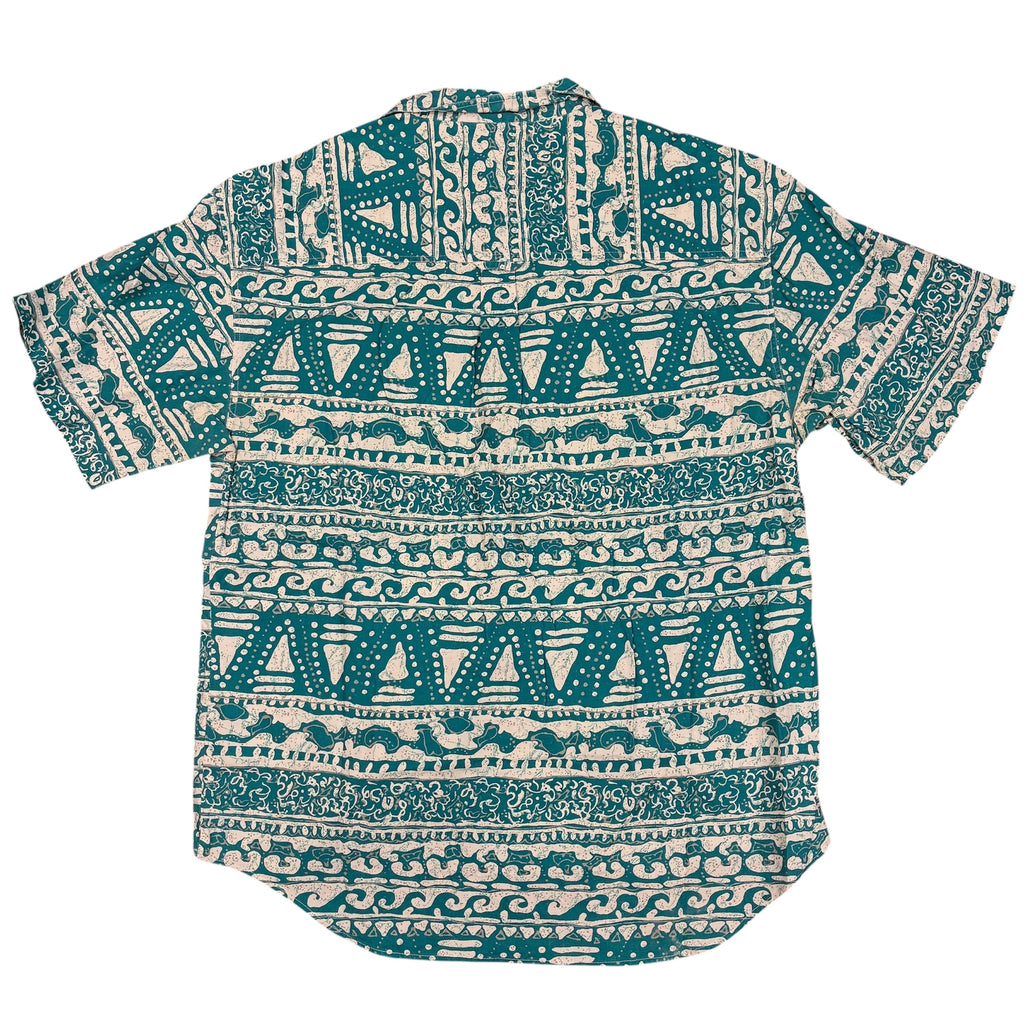 Turquoise Pattern Hawaii Shirt