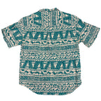 Turquoise Pattern Hawaii Shirt