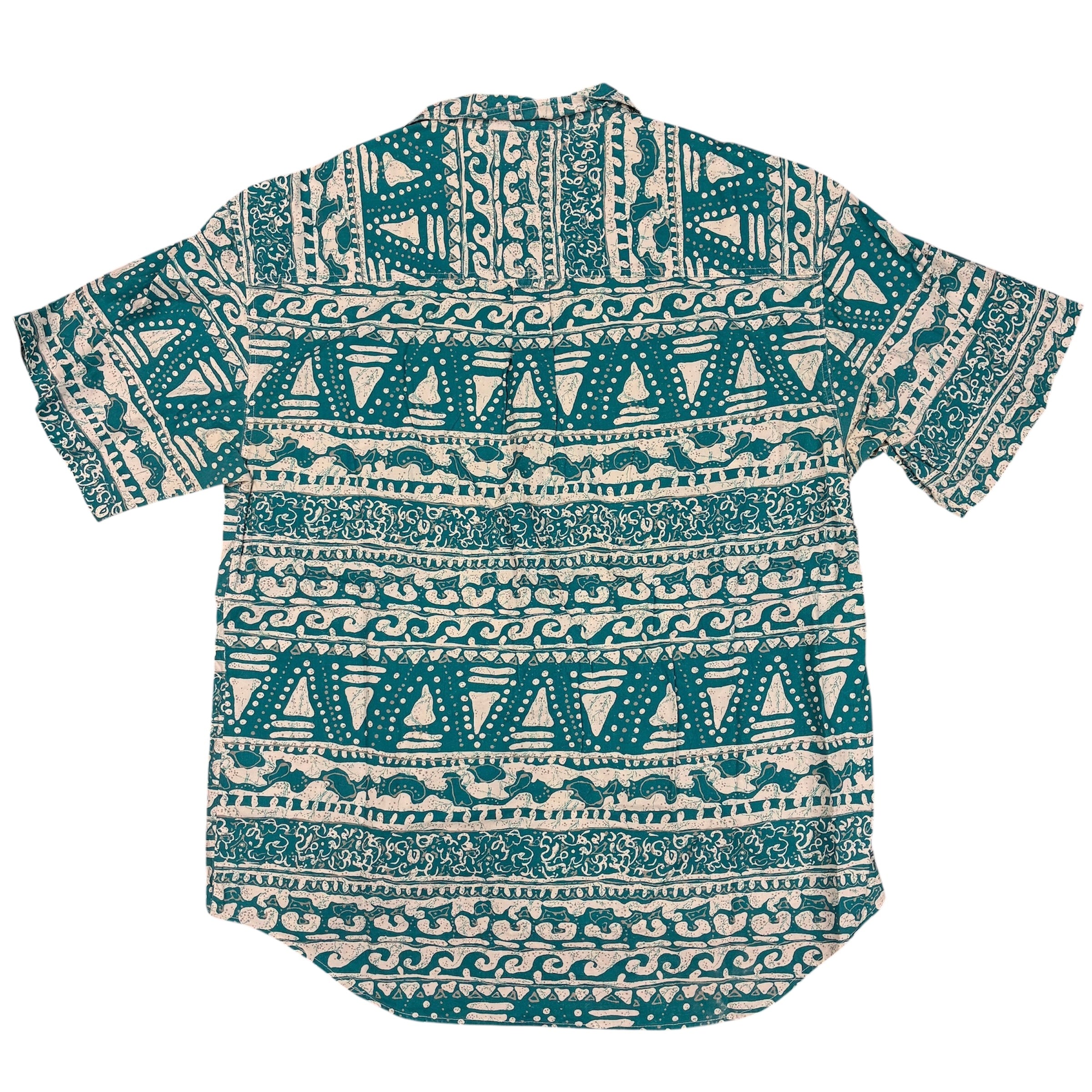 Turquoise Pattern Hawaii Shirt