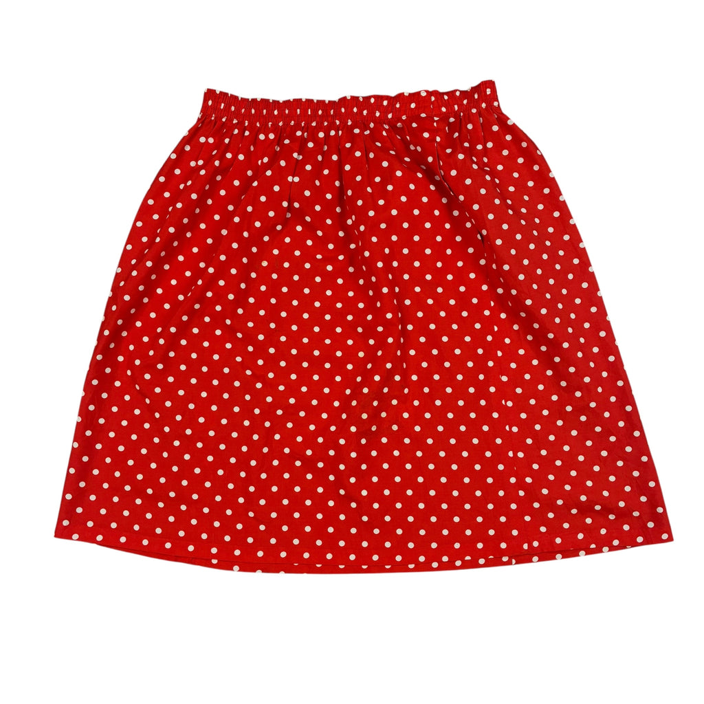Short Red with White dots Skirt
