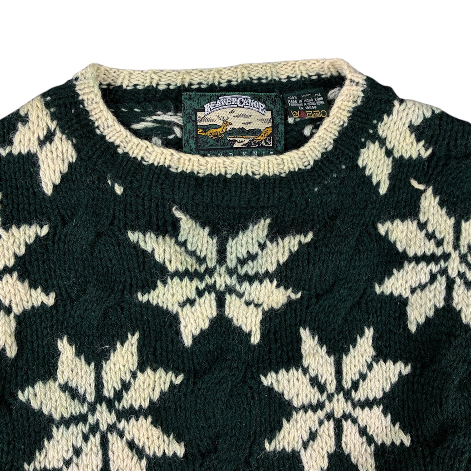 Vintage Snowflake Knit Sweater