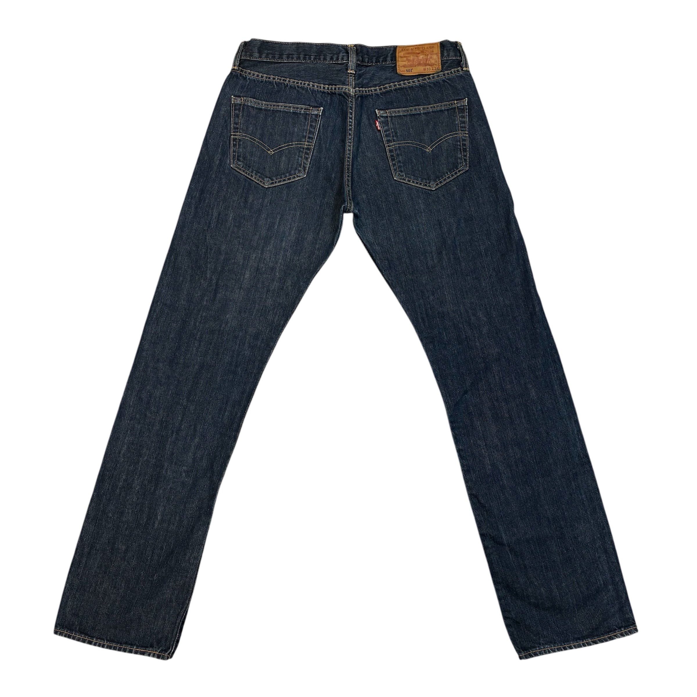 Levi’s 501 Straight Fit Jeans – Deep Dark Blue Wash