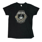 Black T-Shirt with Wolf print