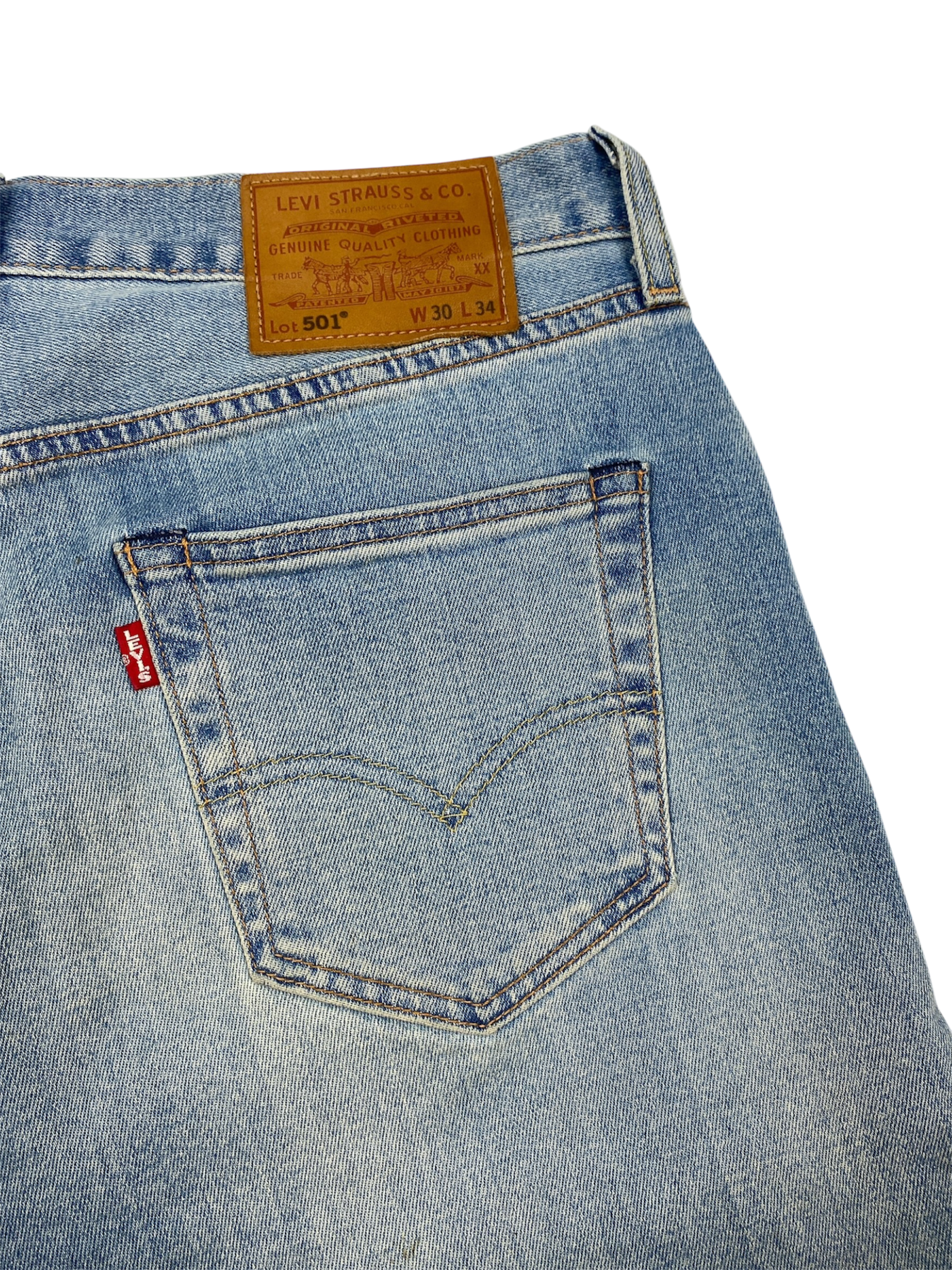 Levis 501 Premium Jeans Light Blue