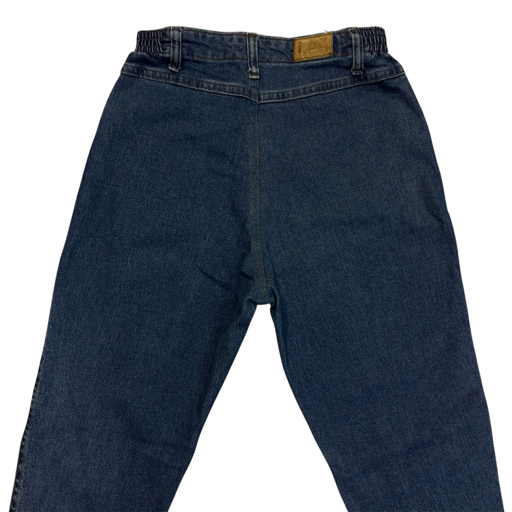 Vintage Reworked Lee Tapered Jeans, Elastic Waist – Blue Wash