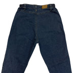 Vintage Reworked Lee Tapered Jeans, Elastic Waist – Blue Wash