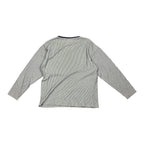 White and Blue striped Reebok Longsleeve T-Shirt