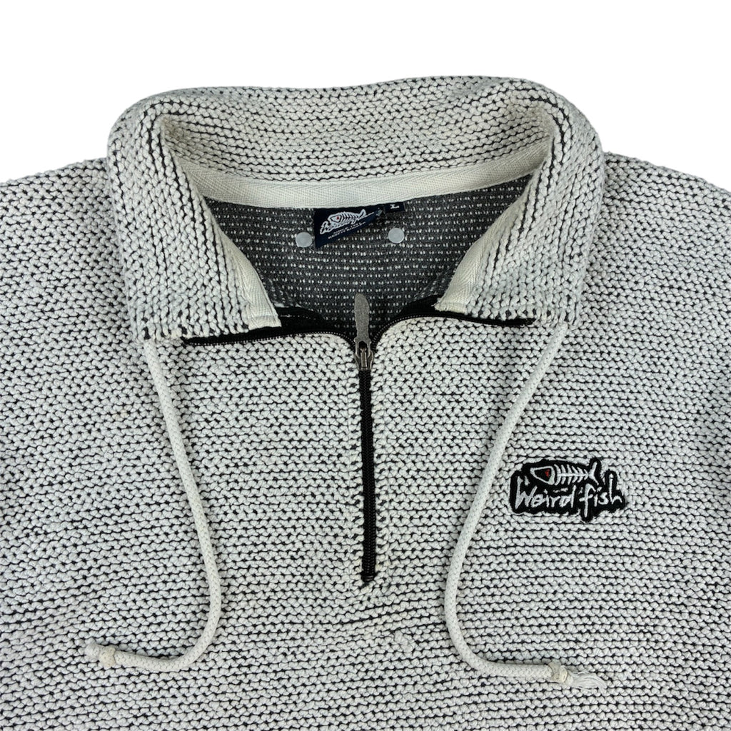 Weird Fish Vintage Quarter-Zip Knit
