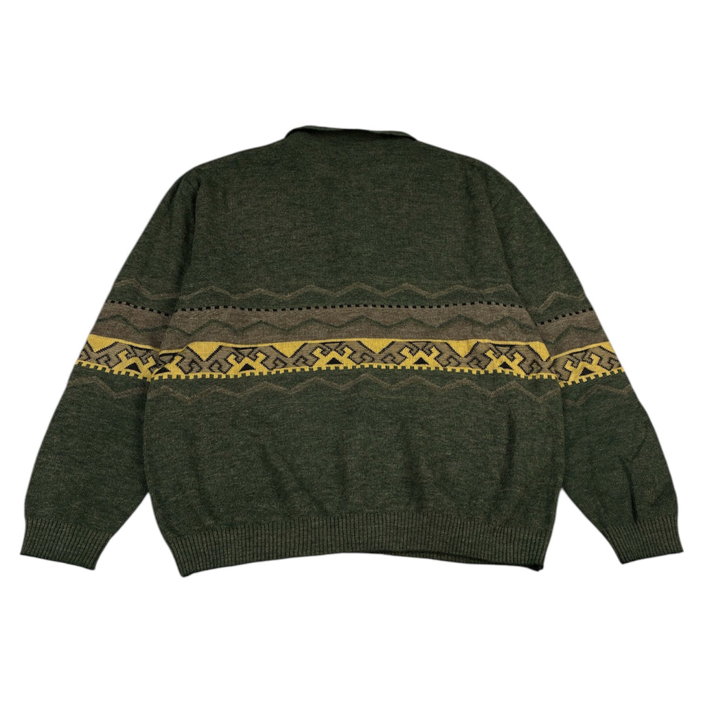 Vintage Knit Button-Up