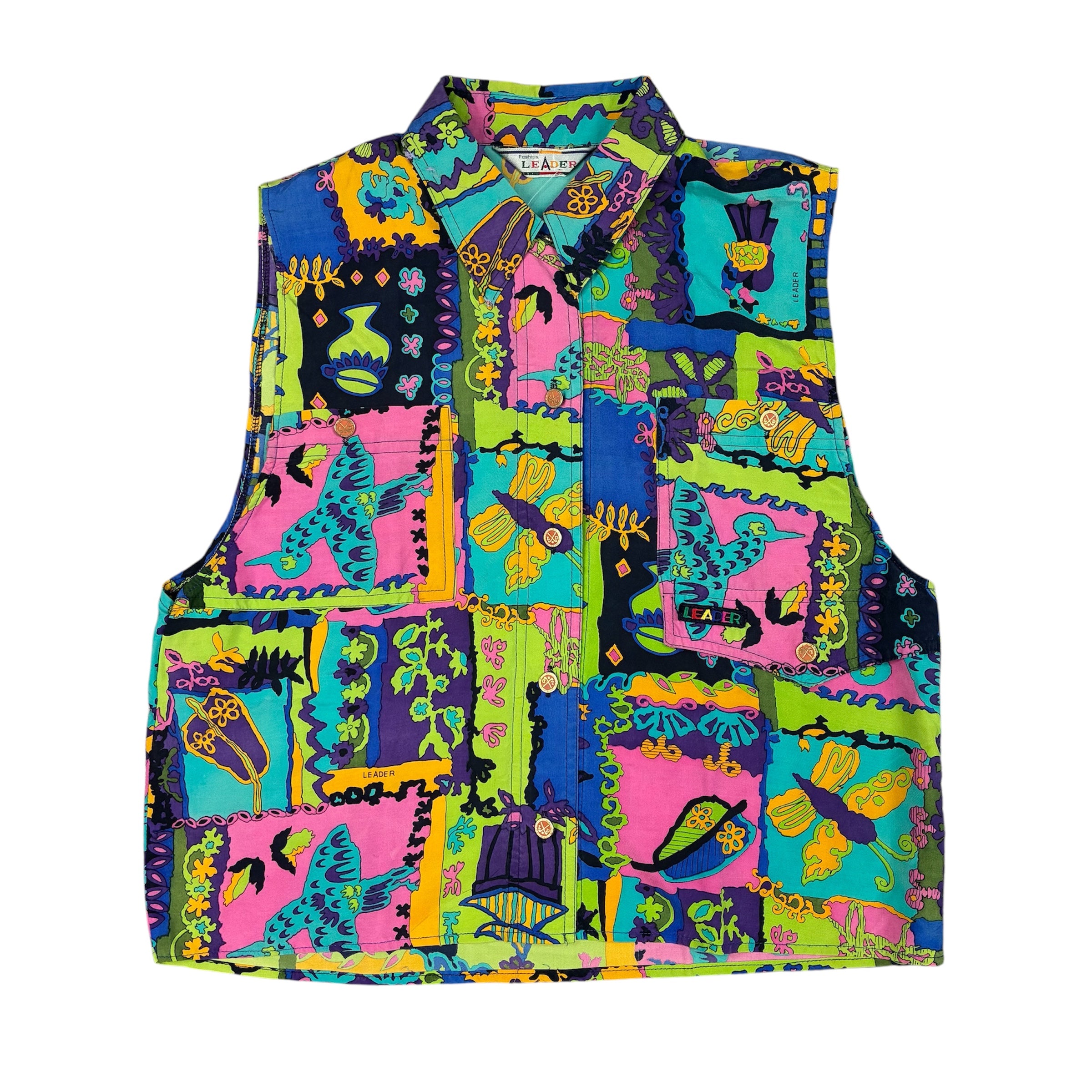 Colorful LEADER Blouse