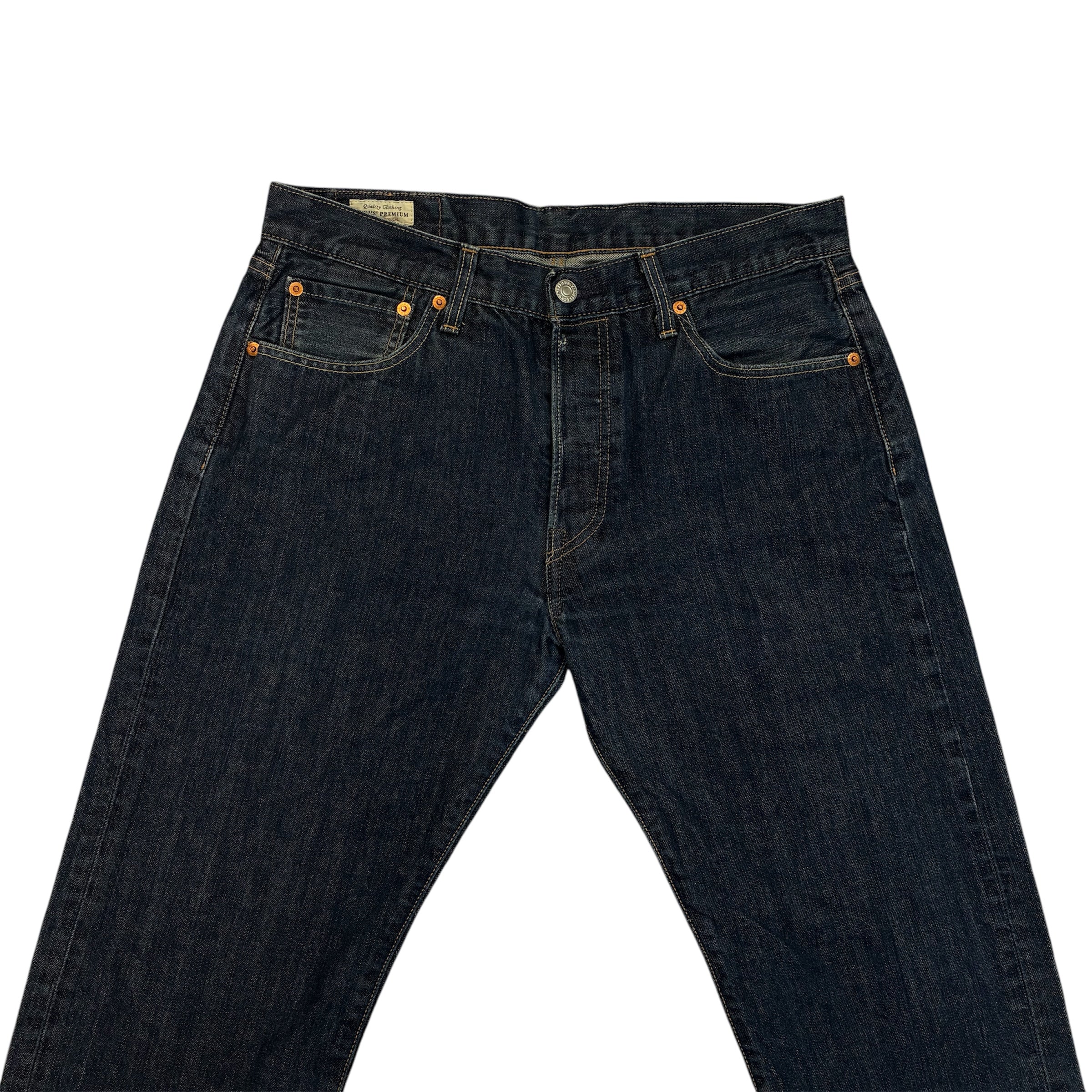 Levi’s 501 Straight Fit Jeans – Deep Dark Blue Wash