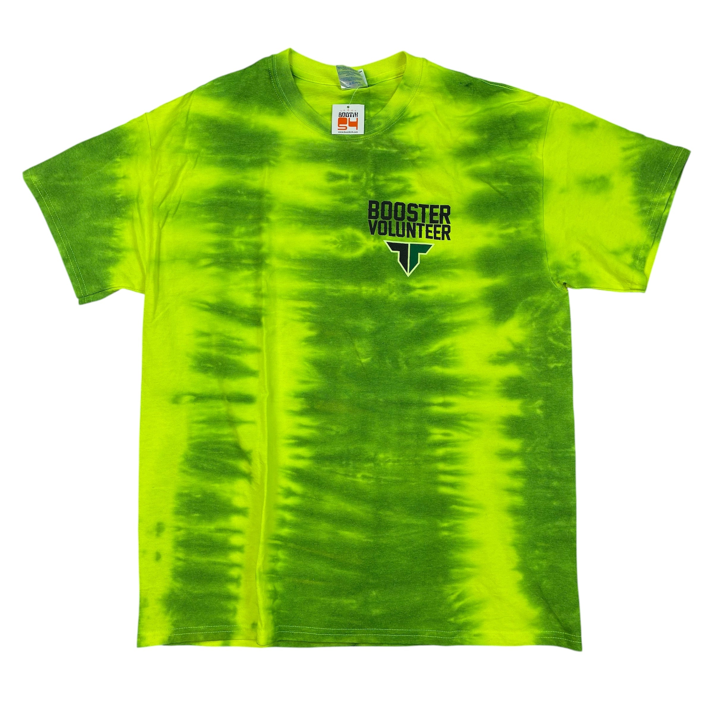 Booster Volunteer Green & Yellow Tie Dye T-Shirt