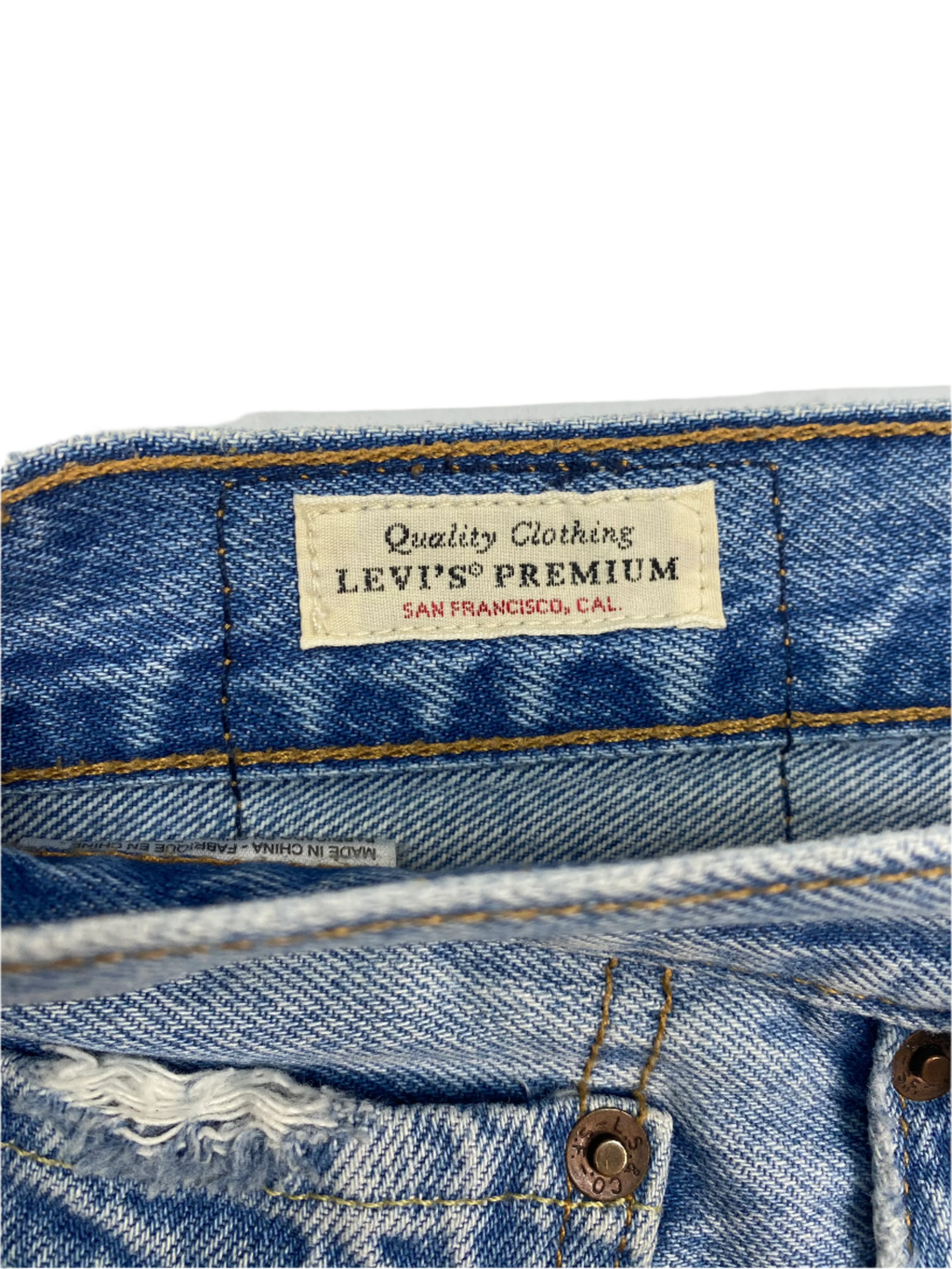 Levis 501 Premium Jeans Light Blue