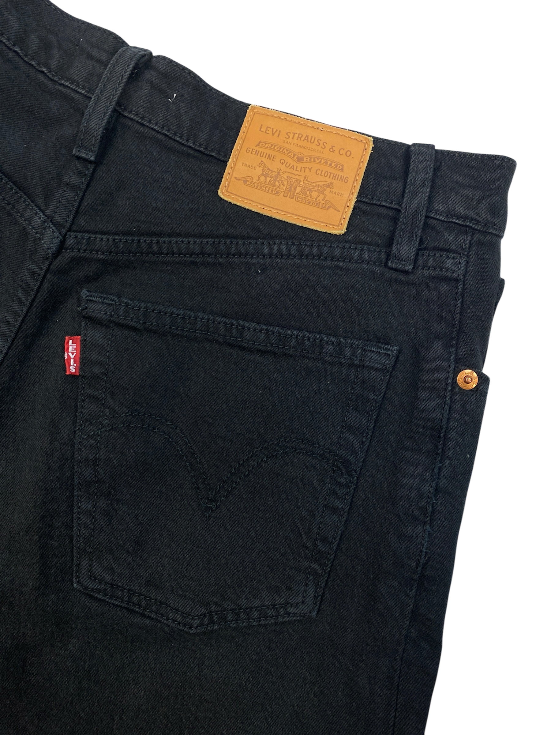 Levis Ribcage Straight Premium Jeans Black
