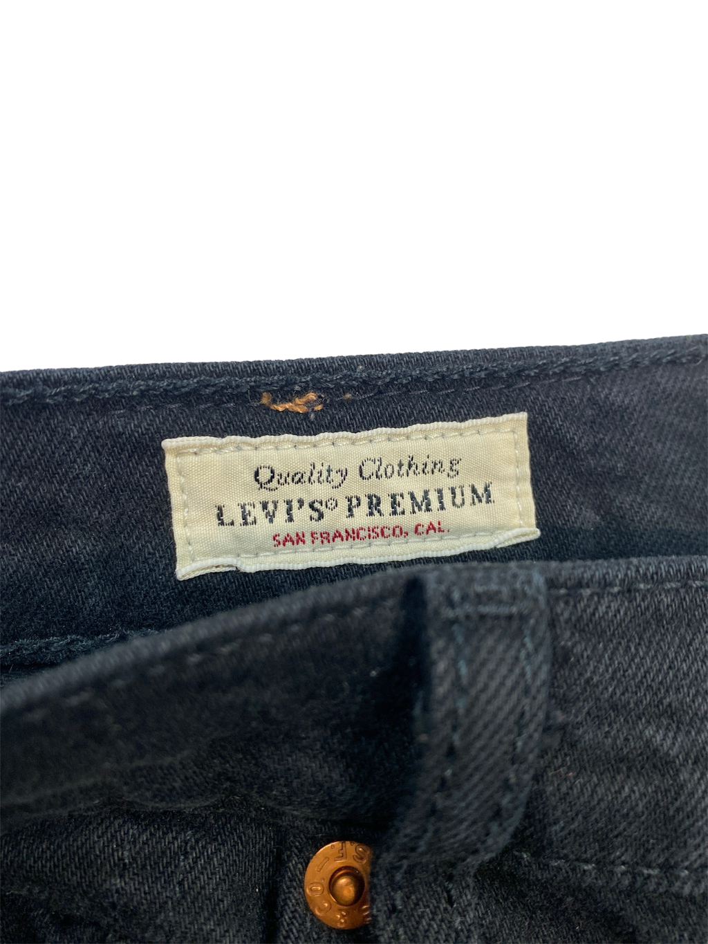 Levis Ribcage Straight Premium Jeans Black