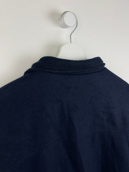 Navy Wool Bomber Jacket