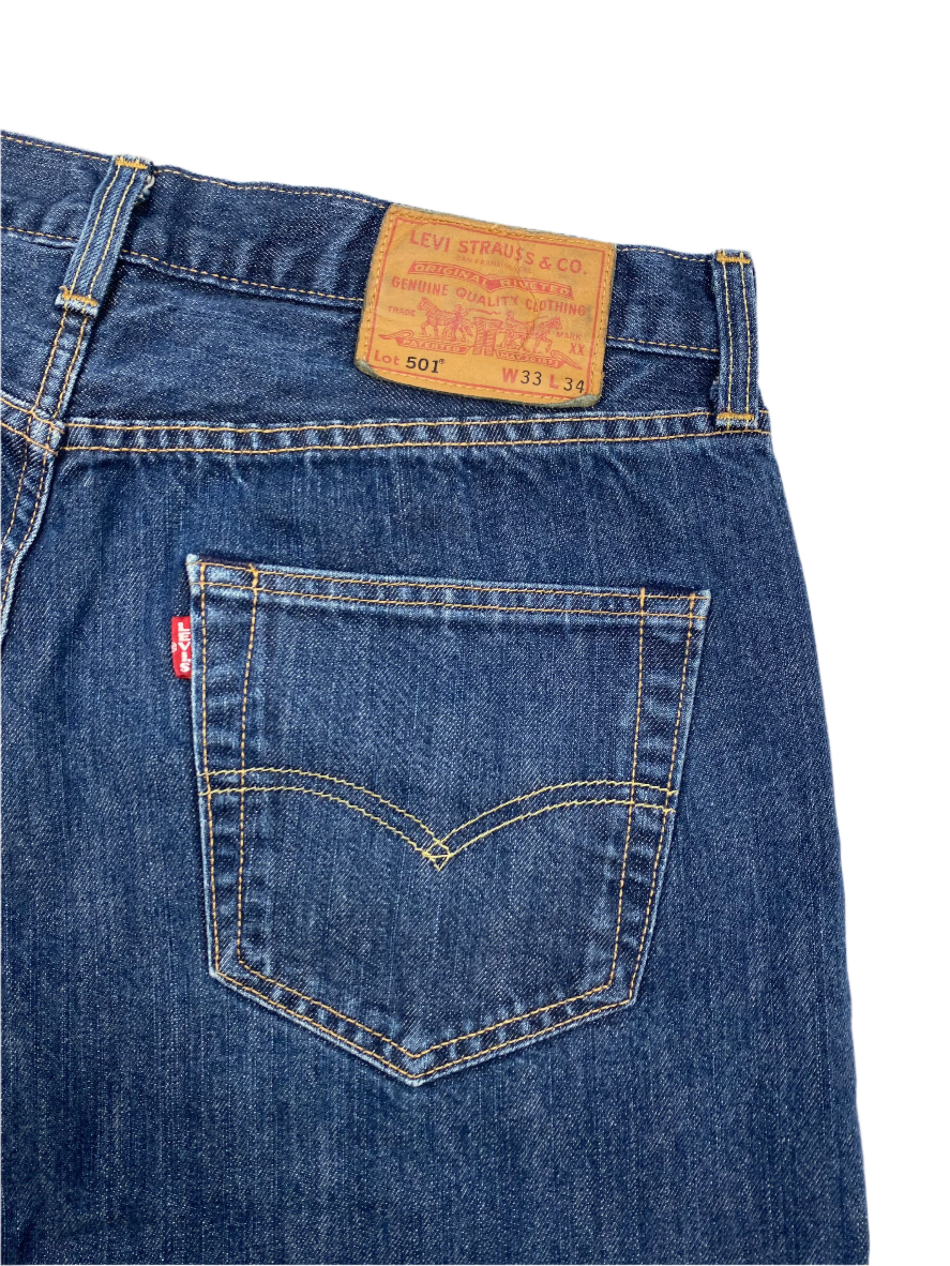 Levis 501 Premium Jeans Dark Blue