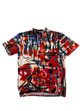 Vintage Crazy Pattern Cycling Jersey