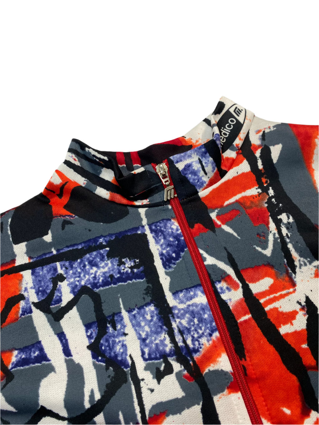 Vintage Crazy Pattern Cycling Jersey