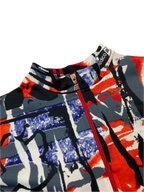 Vintage Crazy Pattern Cycling Jersey