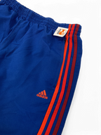 Adidas Blue Track Pants with Red Stripes